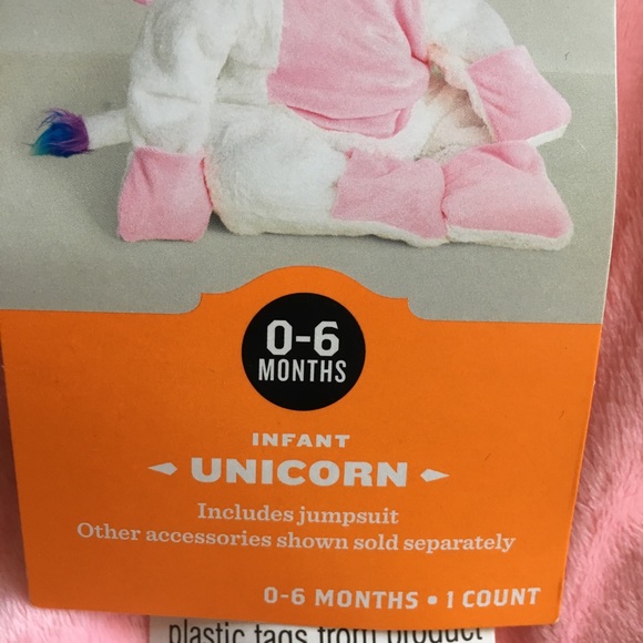 Hyde & Eek Baby Girl Unicorn Costume 🎃 0-6 mos - Picture 3 of 7